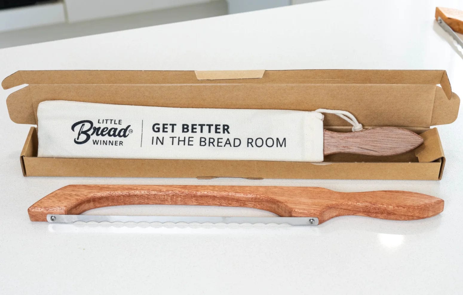 Little Bread Winner Bread Saw - Stainless Steel Bread Knife for Slicing Bread, Baguettes & Pastries - Perfect for Home Baking, Restaurants & Bakeries
