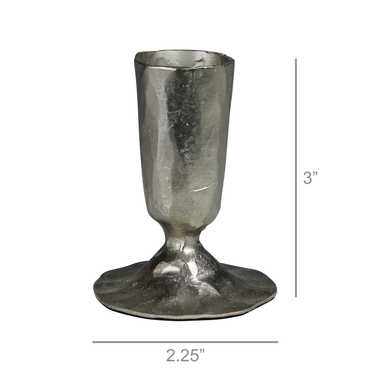 Jon Candlestick - Elegant Nickel Finish for Home Decor, Wedding Centerpieces & Romantic Ambiance
