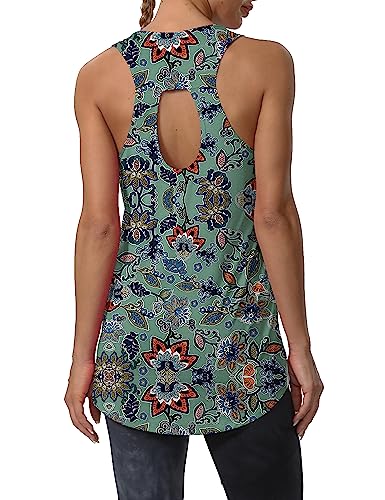 Backless-army Green Flower