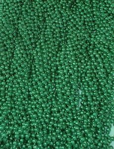 72 Pack Mardi Gras Beads & St. Patrick's Day Green Necklaces - 6 Dozen Bulk Party Favors for Parades, Festivals, and Themed Celebrations