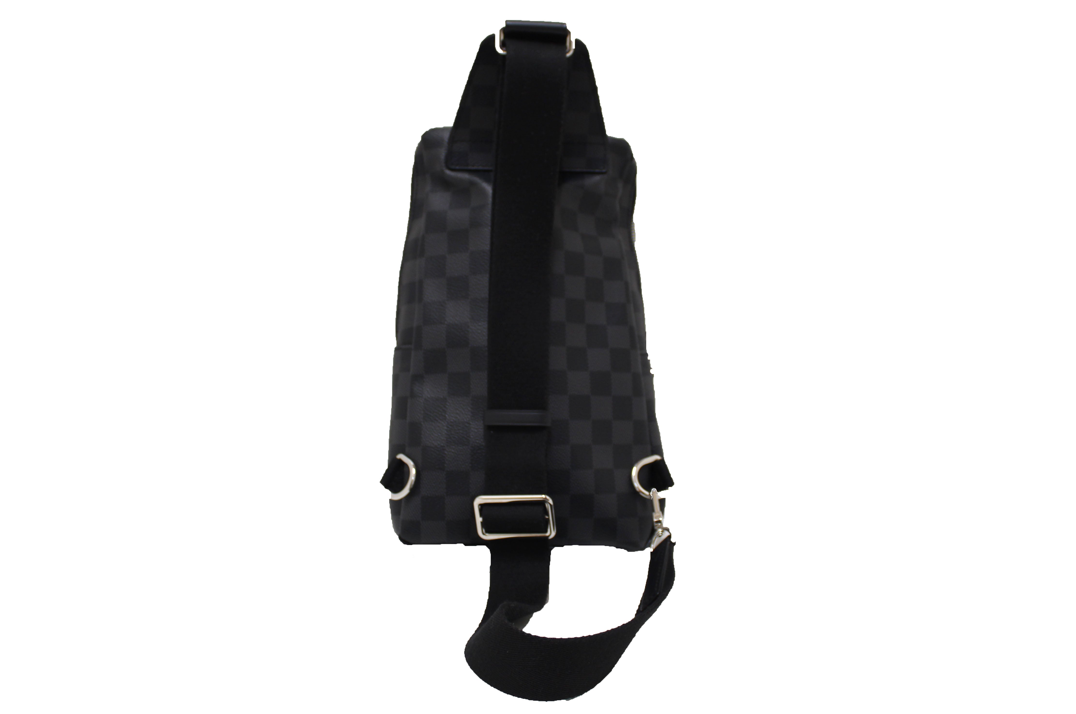 Authentic Louis Vuitton Damier Graphite Canvas Avenue Sling Bag for Men - Luxury Crossbody Messenger Bag for Travel, Work & Everyday Use