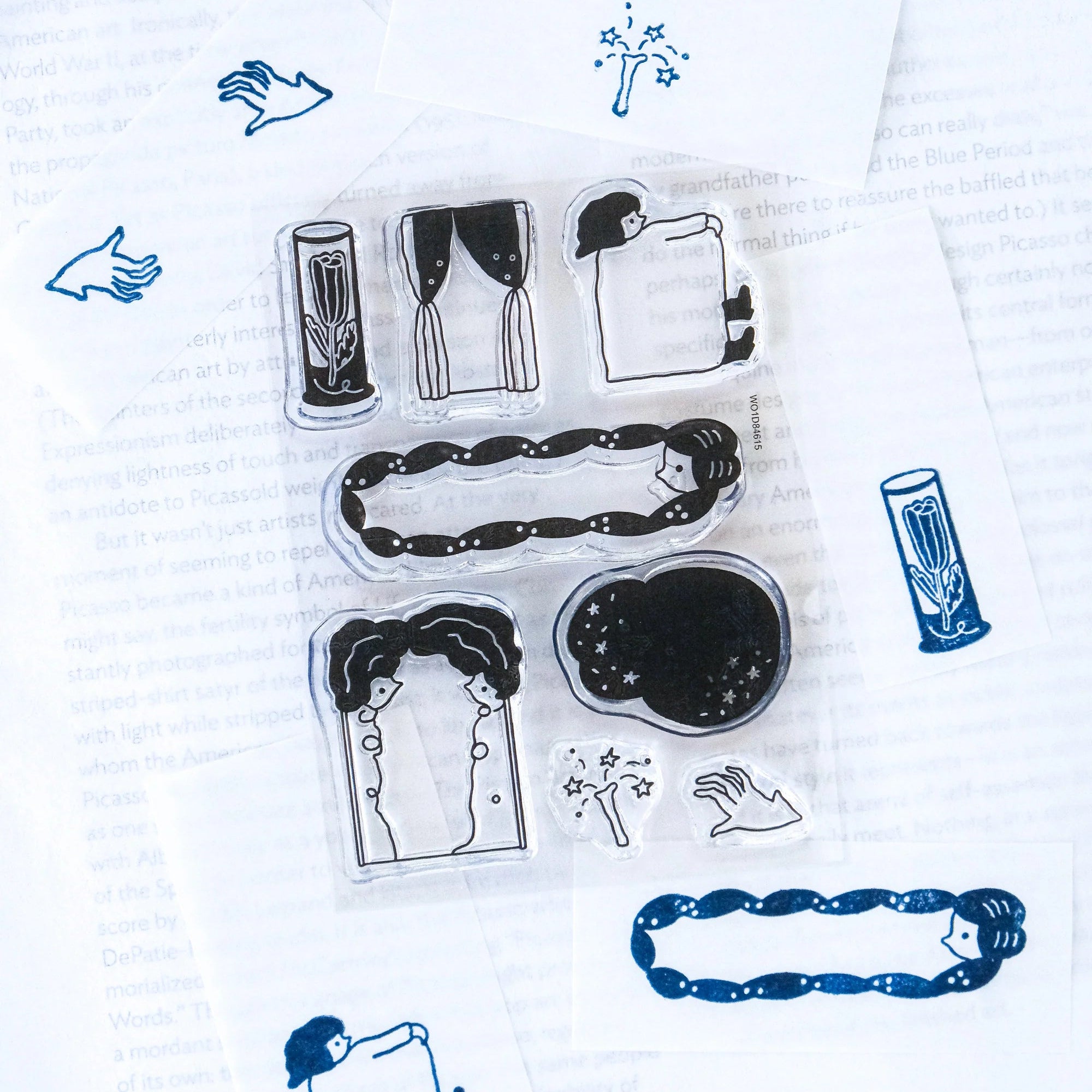 Dodolulu Clear Stamps for Scrapbooking - Illusory Show Design for DIY Cards, Journals, and Craft Projects