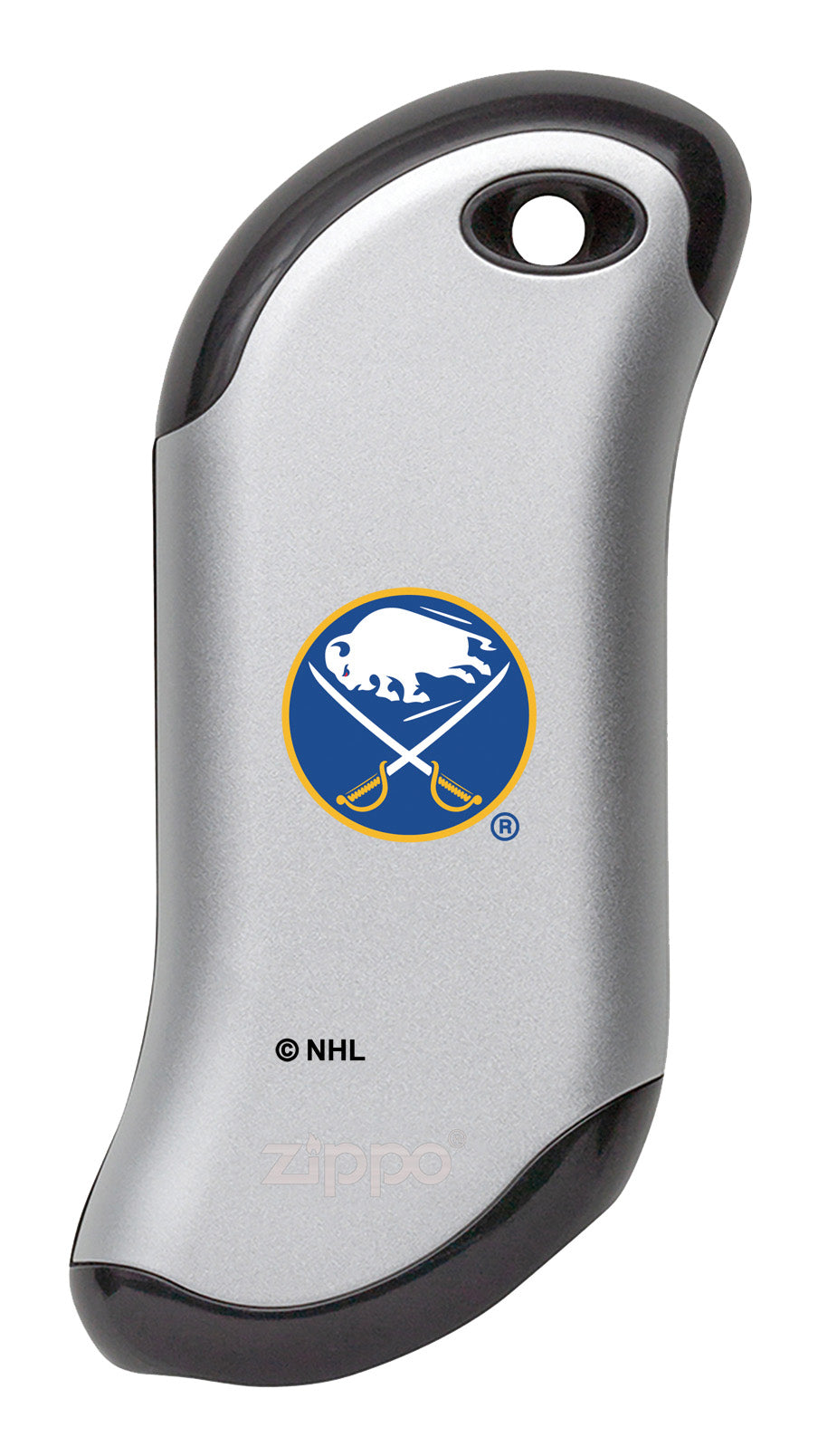 NHL Buffalo Sabres Themed HeatBank® 9s Rechargeable Hand Warmer - Portable USB Heating Pouch for Winter Sports, Outdoor Activities & Cold Weather Use