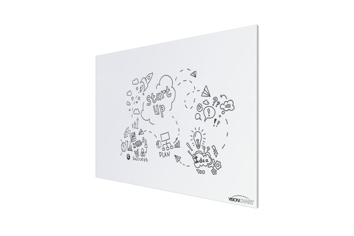 Vision Slim Magnetic Whiteboard 36x36 Inches - Dry Erase Board for Office, Classroom & Home - Lightweight & Durable Wall Mount Whiteboard for Notes, Presentations & Planning