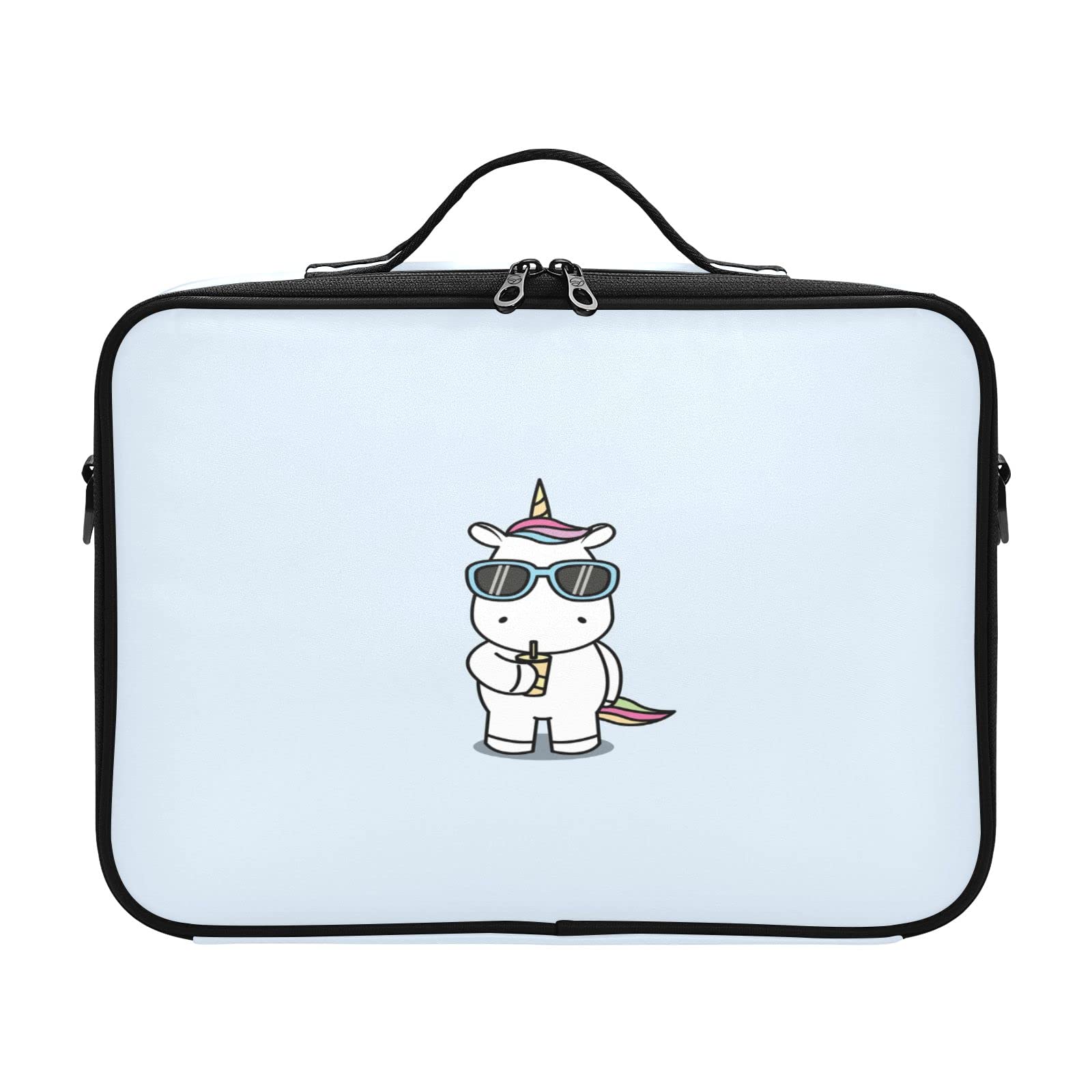 Cute Unicorn Makeup Bag for Women - Waterproof Travel Cosmetic Organizer with Portable Storage | Perfect for Travel, Gym, and Daily Makeup Organization