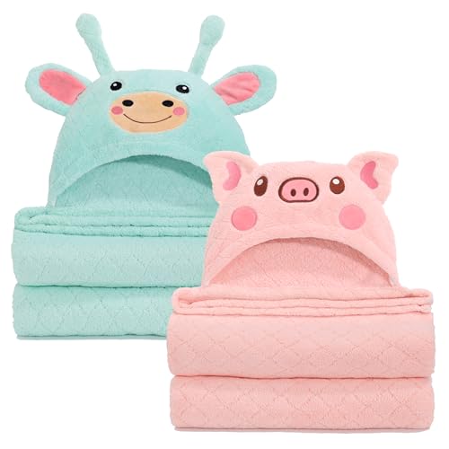 Green Giraffe&pink Pig