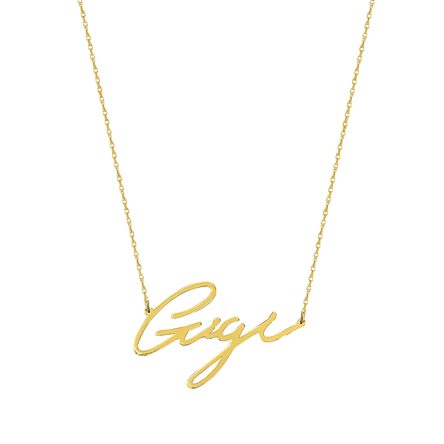 14K Gold Personalized Name Necklace - Custom Engraved Jewelry for Women, Gift for Her, Birthday, Anniversary, Valentine's Day