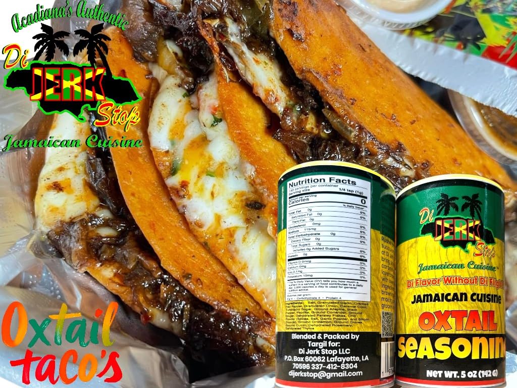 Authentic Jamaican OXTAILS SEASONING & Gravy Maker - 5oz All-Natural Spice Blend for Perfect Caramelized Meat & Rich Gravy - Ideal for Jerk Chicken, Oxtail Stew & Caribbean Dishes