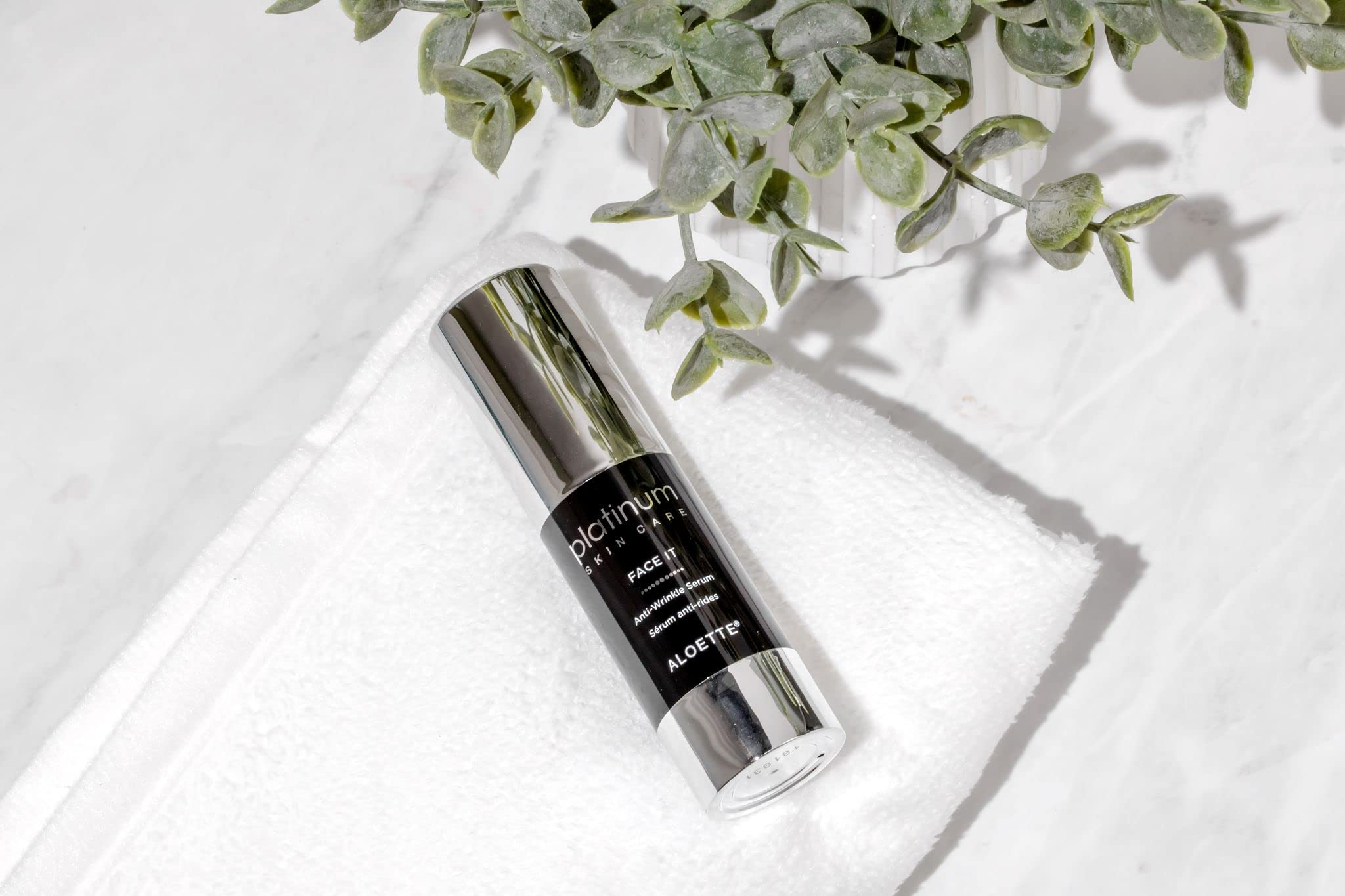 ALOETTE FACE IT Anti-Wrinkle Serum for Women - Hydrating & Firming Facial Treatment - Reduce Fine Lines & Wrinkles - Day & Night Use for Youthful Skin