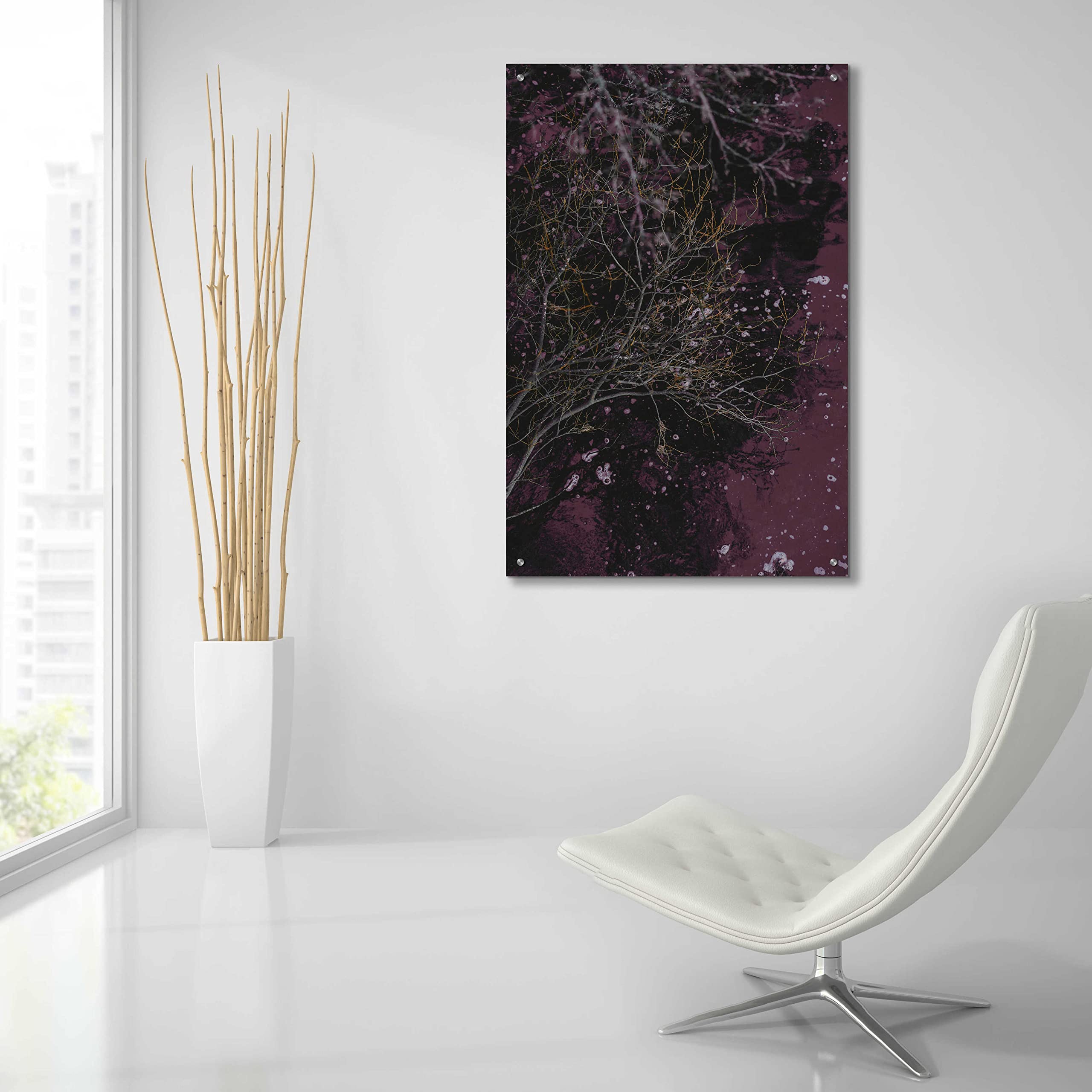 Epic Art 'River of Wine' by Design Fabrikken - Premium Acrylic Glass Wall Decor, 24x36 Inches - Modern Home & Office Wall Art for Living Room, Bedroom, Dining Area