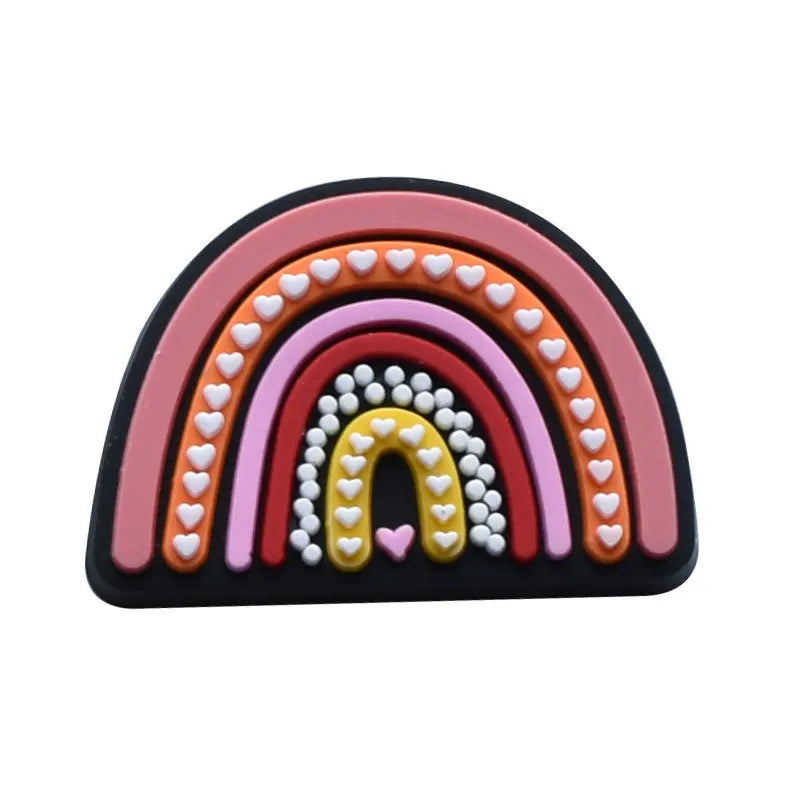 Trendy PVC Pink Shoe Charms Pins for Crocs - DIY Accessories for Bracelets & Wristbands - Cute Party Gifts for Girls & Women - Perfect for Jibbitz Decor, Birthday Presents & Fashion Outfits