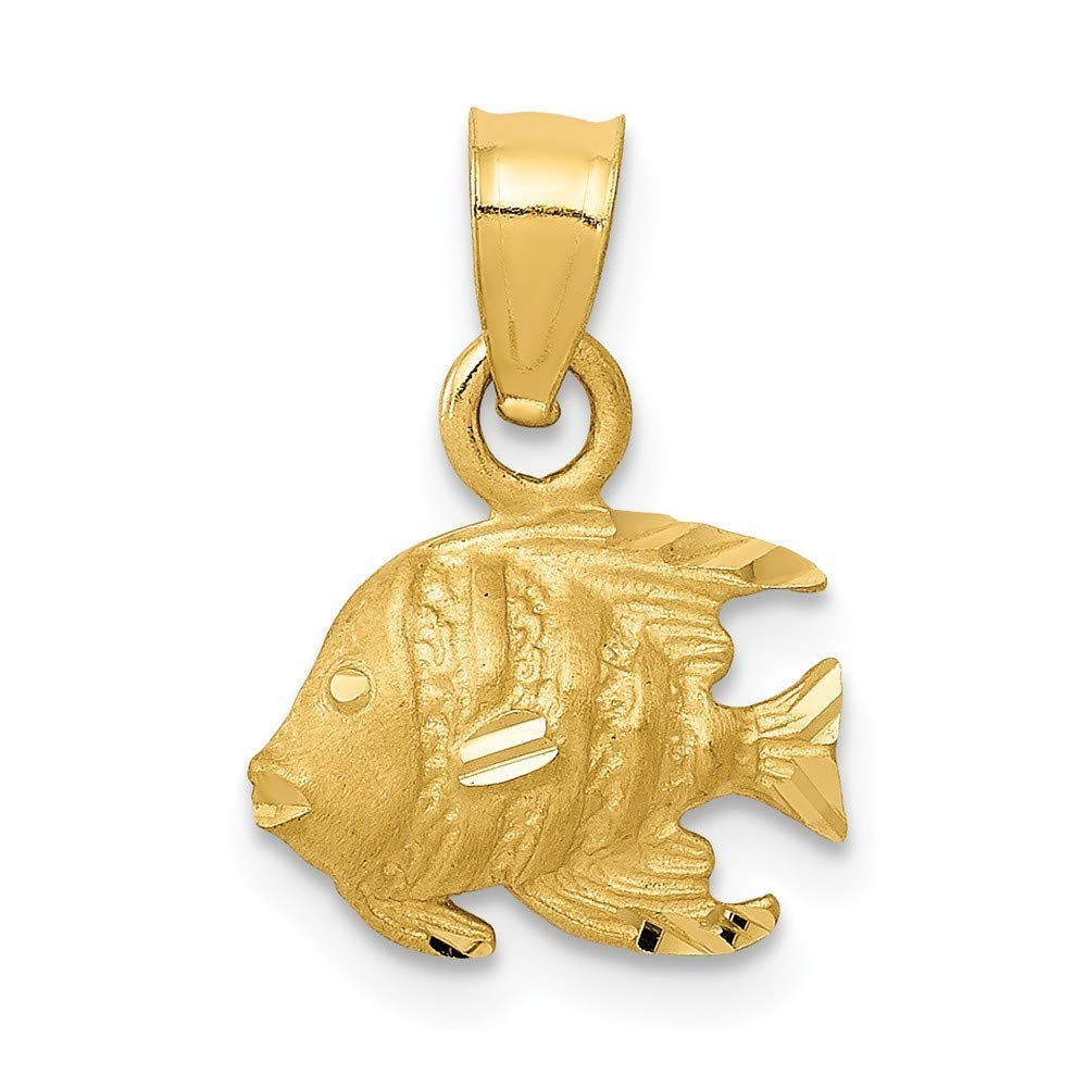 14K Yellow Gold Fish Pendant Necklace - Elegant Rose Gold Jewelry for Women - Perfect Gift for Birthday, Anniversary & Special Occasions