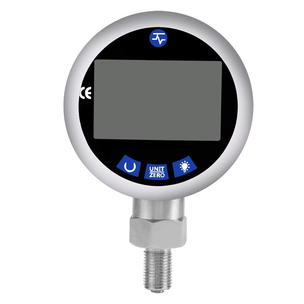 Digital Pressure Gauge 400BAR 0-40Mpa 10000PSI - DPG-80B Hydraulic Gauge with G1/4 Connector for Oil, Gas & Water Pressure Measurement | Ideal for Industrial, Automotive & HVAC Systems