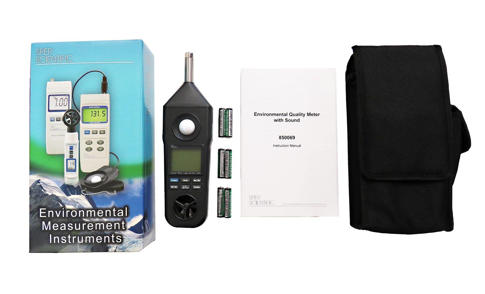 Premium Environmental Quality Meter with Sound Level Detection - Ideal for Home, Office & Industrial Air Quality Monitoring