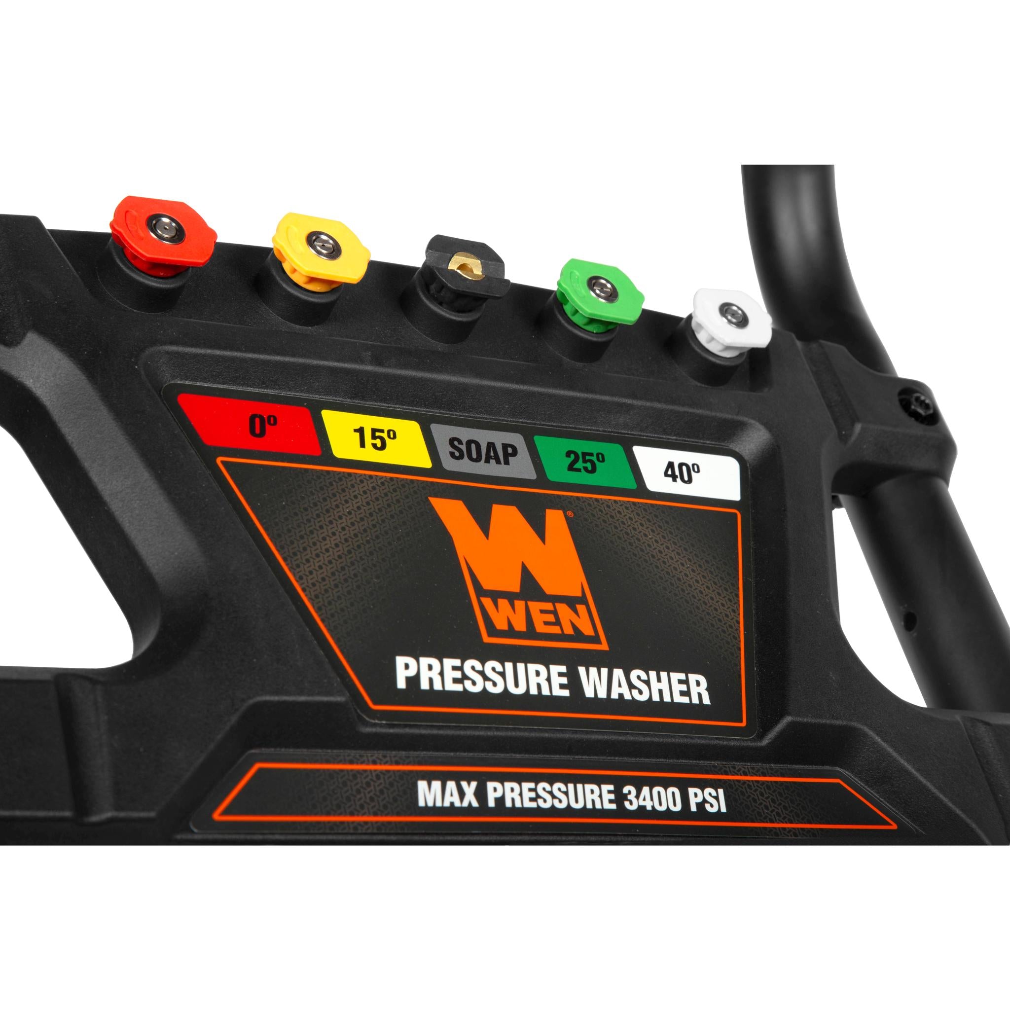 WEN PW224G 3400 PSI Gas Pressure Washer with 223cc Engine | 2.7 GPM Flow Rate & Onboard Soap Tank | Ideal for Home Cleaning, Driveway Washing & Outdoor Surface Maintenance