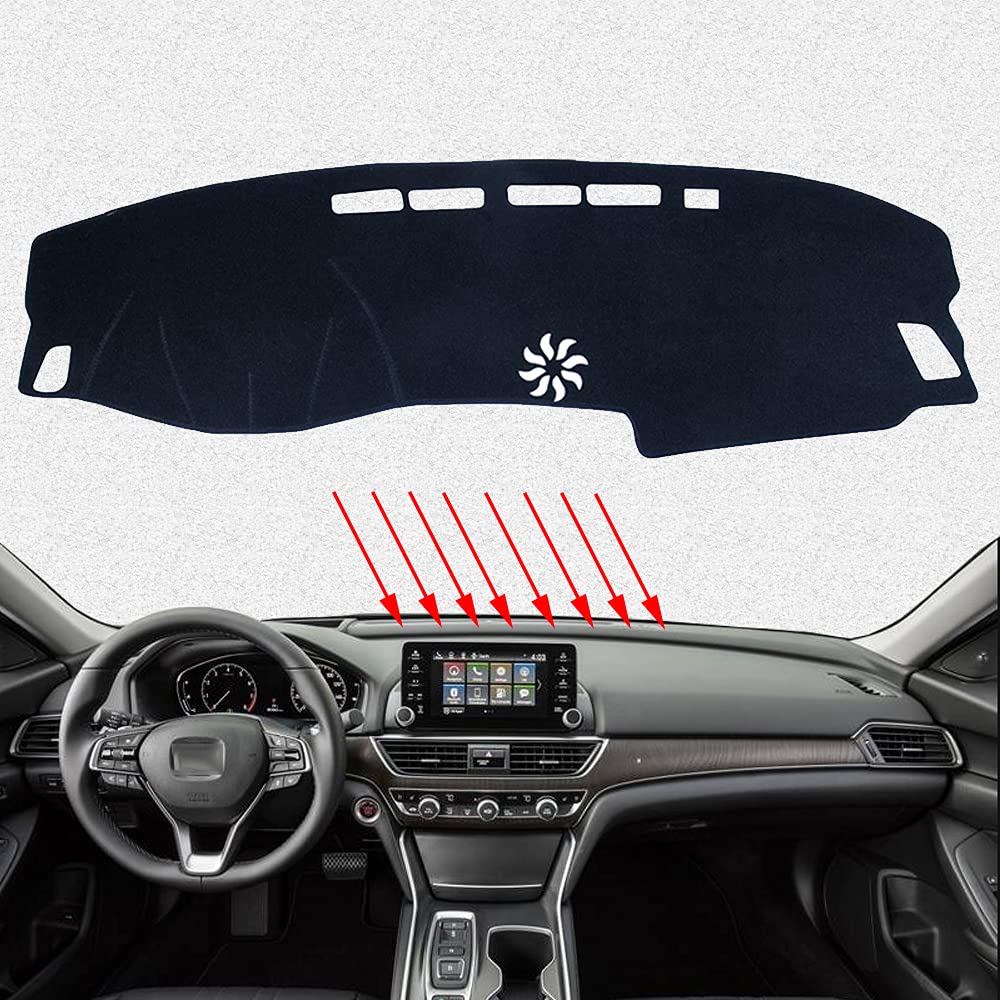 Custom Fit Dashboard Cover Mat for Honda 10th Gen Accord (2018-2022) - Anti-Glare & Crack Protection Interior Accessories | Perfect for Sun Protection & Car Interior Maintenance