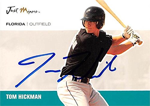 Tom Hickman Autographed Baseball Card (Florida Marlins FT) 2007 Just Minors #JA19 - Rare Collectible for Sports Memorabilia Fans & Display