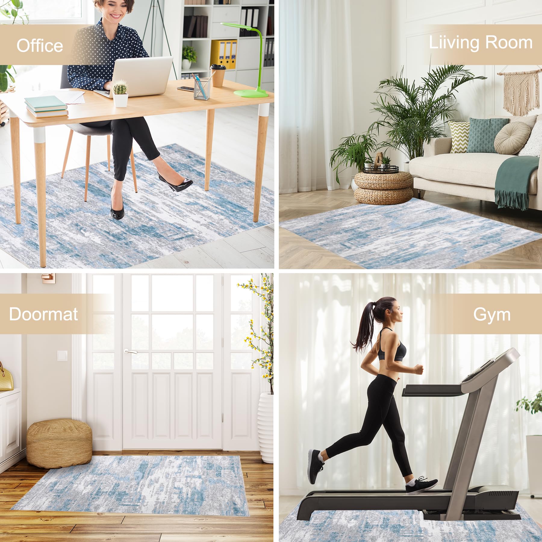 Premium Office Chair Mat for Hardwood & Tile Floors 48