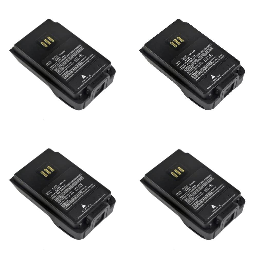 Synergy Digital 2-Way Radio Batteries - 4 Pack Li-ion 7.2V 2500mAh Replacement for Hytera PD660 & BL2020 - Long Lasting Walkie Talkie Batteries for Construction, Security, and Outdoor Adventures