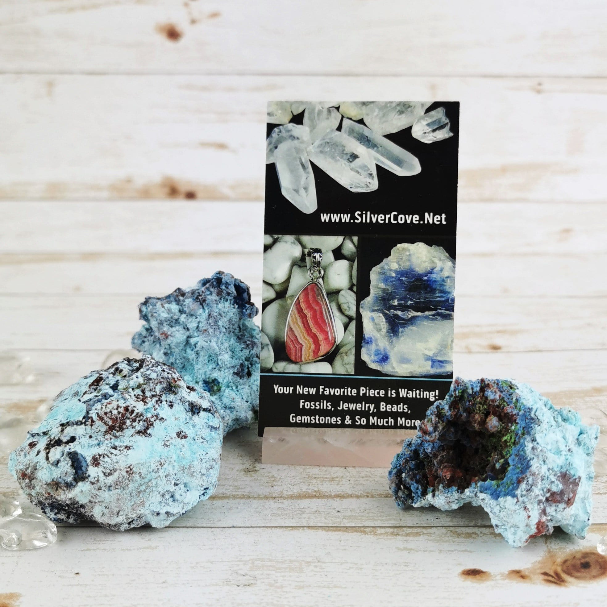 Natural Blue Shattuckite Crystal - Healing Stone for Meditation, Chakra Balancing & Spiritual Growth - Perfect for Home Decor, Jewelry Making & Energy Work