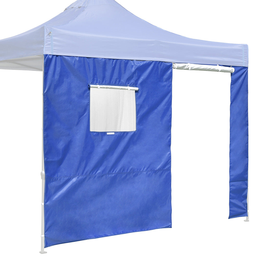 InstaHibit 10x10 Canopy Sidewall with Door Window - Heavy Duty Weatherproof Pop Up Tent Accessory for Outdoor Events, Camping, and Parties (1 Pack)