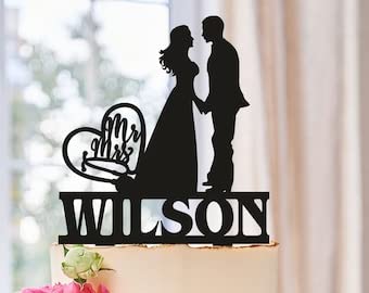 Custom Doctor Wedding Cake Topper - Physician & Paramedic Couple Silhouette Acrylic Topper for Medical Themed Weddings | Perfect for Anniversary & Engagement Cakes