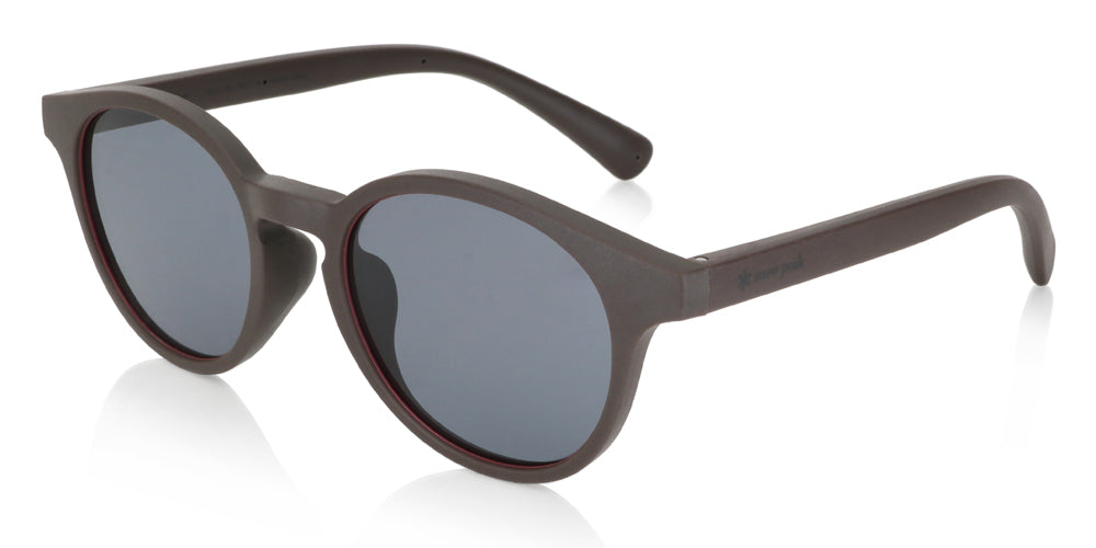 JINS x Snow Peak Rubber Sunglasses 019 - Lightweight Polarized Outdoor Sunglasses for Hiking, Fishing & Beach Activities