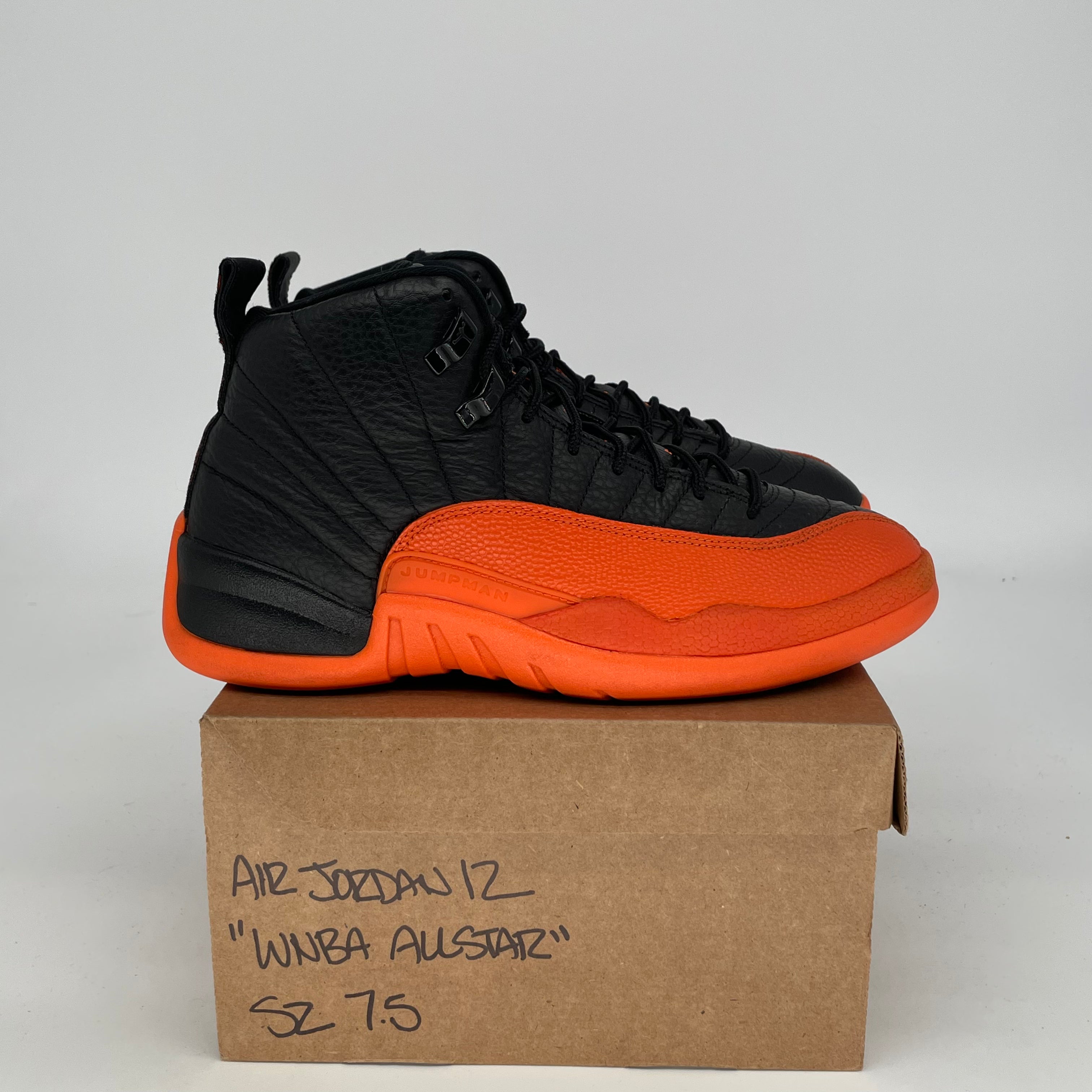 AIR JORDAN 12 WNBA All-Star Basketball Shoes - Women's Size 7.5/9W in Brilliant Orange (Style FD9101-081) | Perfect for Court Play, Streetwear Fashion & Sneaker Collecting