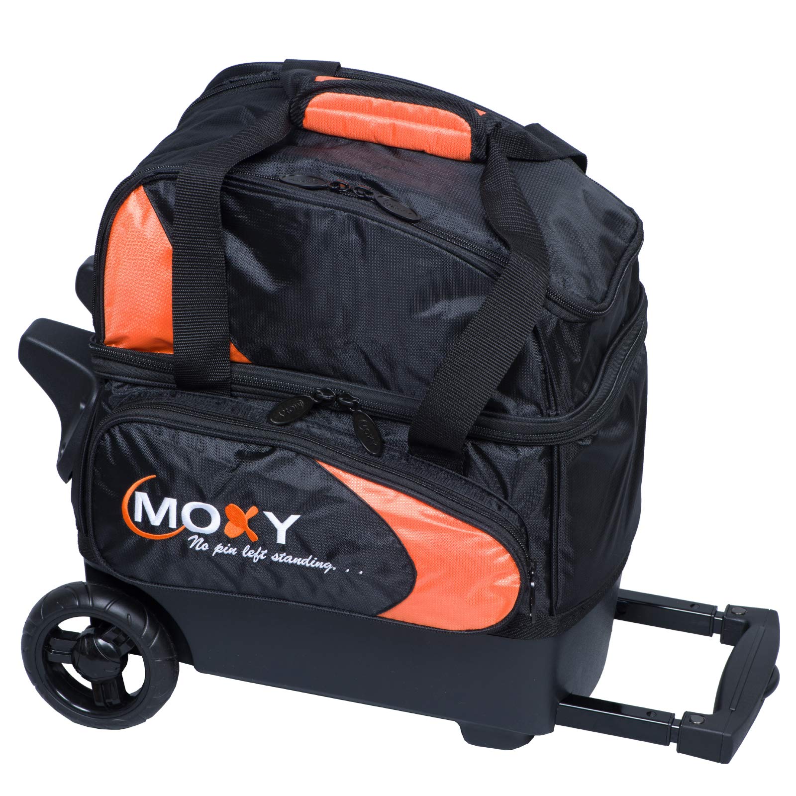 Premium Single Deluxe Roller Bowling Bag - Orange/Black for Men & Women - Lightweight Durable Travel Case for League Play & Tournaments
