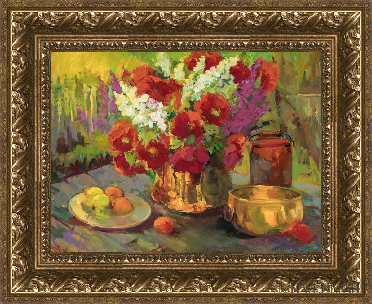 Premium Copper & Brass Poppy Flower Decor - Elegant Home & Garden Decoration for Wall, Table, or Outdoor Spaces