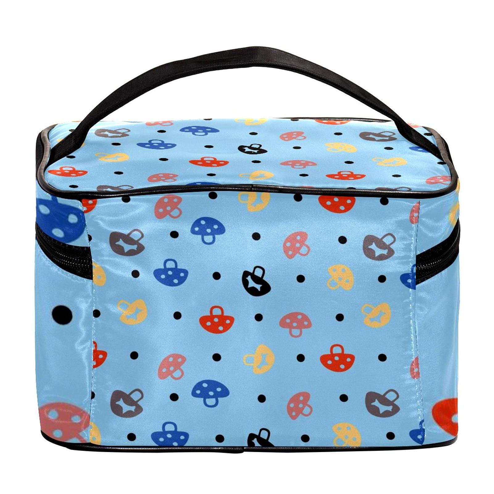 Cute Mushroom Cosmetic Bag for Women - Travel Makeup Organizer for Girls
