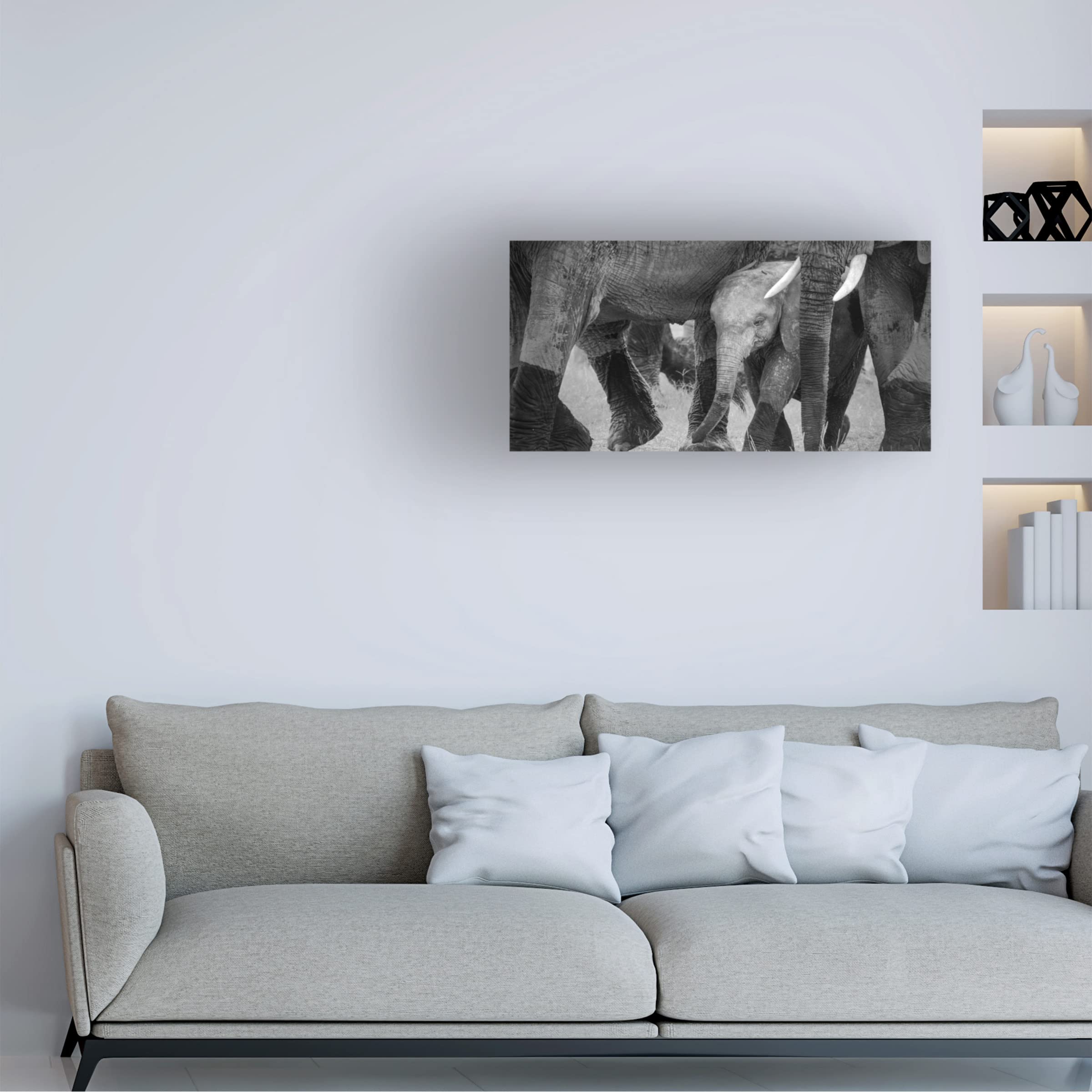 Trademark Fine Art 'Family Protection' Canvas Wall Art by John Fan - Perfect for Living Room, Bedroom & Home Decor