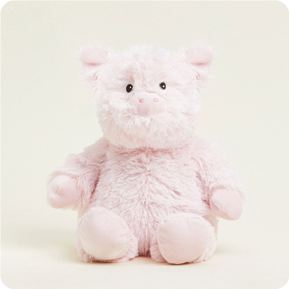 Weighted Heated Pig Stuffed Animal - Warmies Plush Toy for Stress Relief & Comfort - Perfect for Anxiety Relief, Warm Hugs, and Cozy Nights