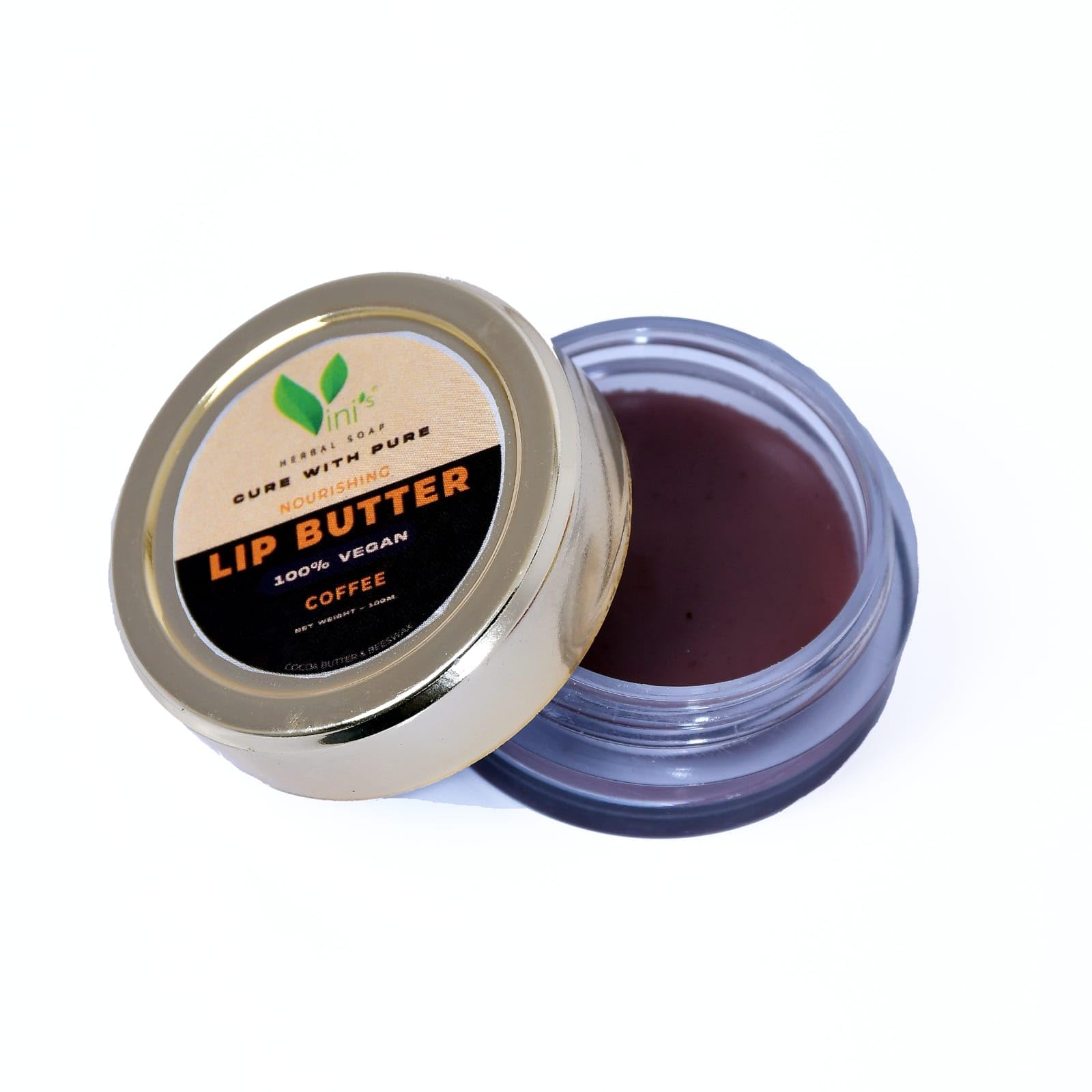 Organic Coffee Lip Balm for Dry & Chapped Lips - Hydrating Lip Moisturizer with Cocoa Butter & Almond Oil - Natural Nourishment for Men & Women - Perfect for Winter Care, Daily Hydration & On-The-Go Use (8g)