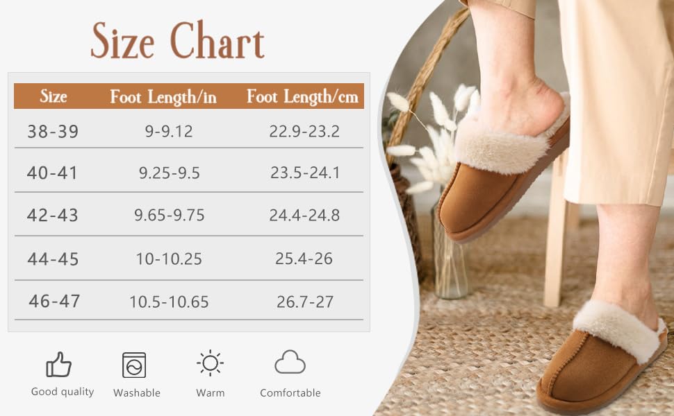 Women's Winter Slippers - Cozy Warm House Shoes for Indoor & Outdoor Use - Non-Slip Fuzzy Home Slippers for Relaxing at Home, Office, or Travel
