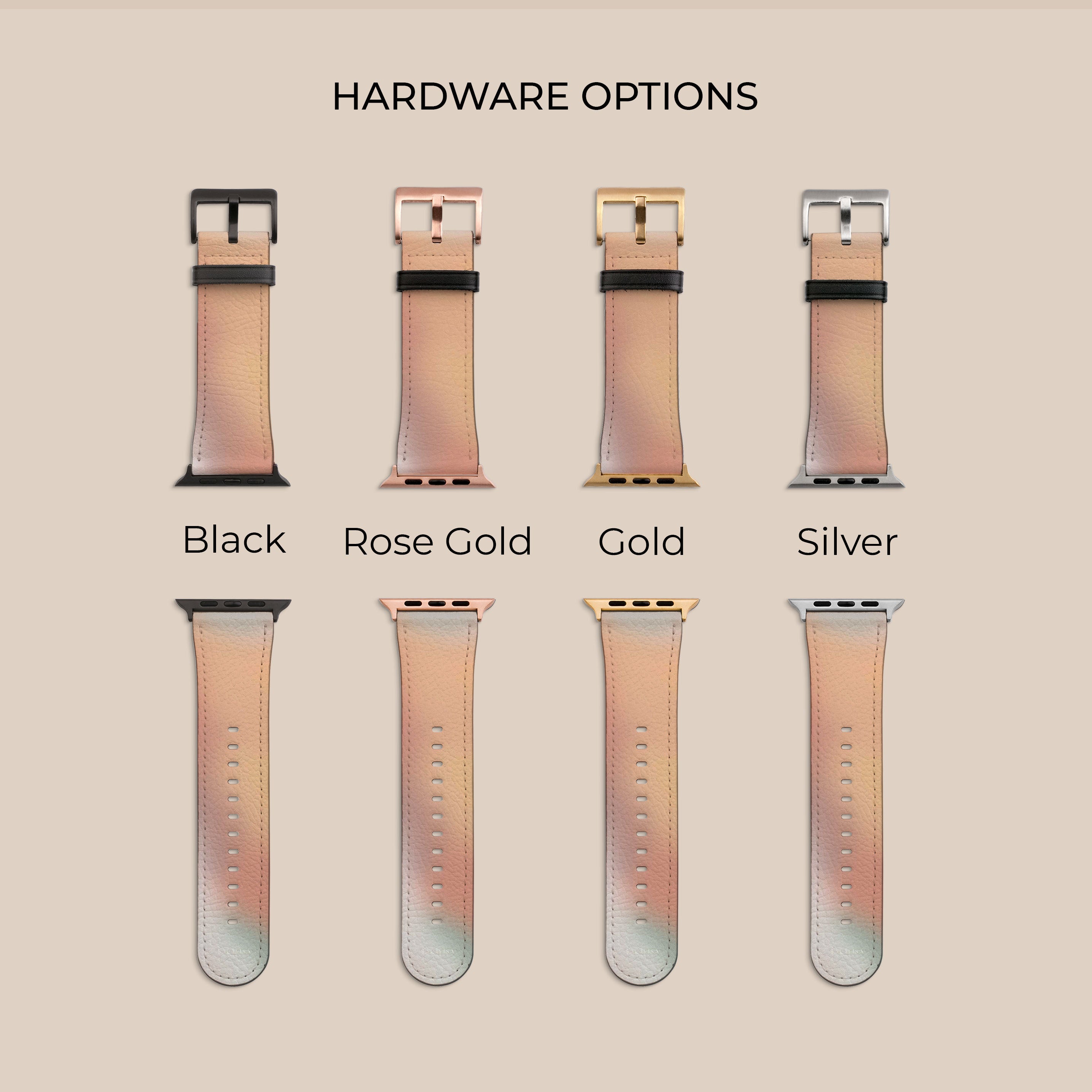 Premium Sunlit Haze Apple Watch Band - Soft Silicone Replacement Strap for Apple Watch Series 9/8/7/6/SE - Fashionable & Comfortable for Workouts, Running & Daily Wear