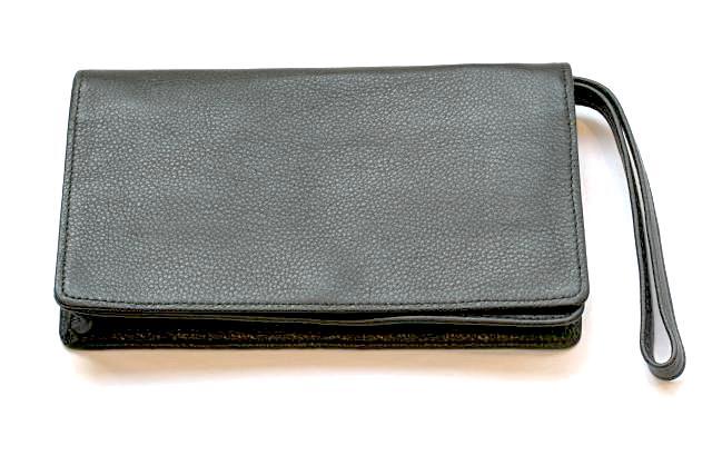 Premium Genuine Leather Clutch Purse for Women - Elegant Black Crossbody Bag for Evening Parties, Weddings & Date Nights