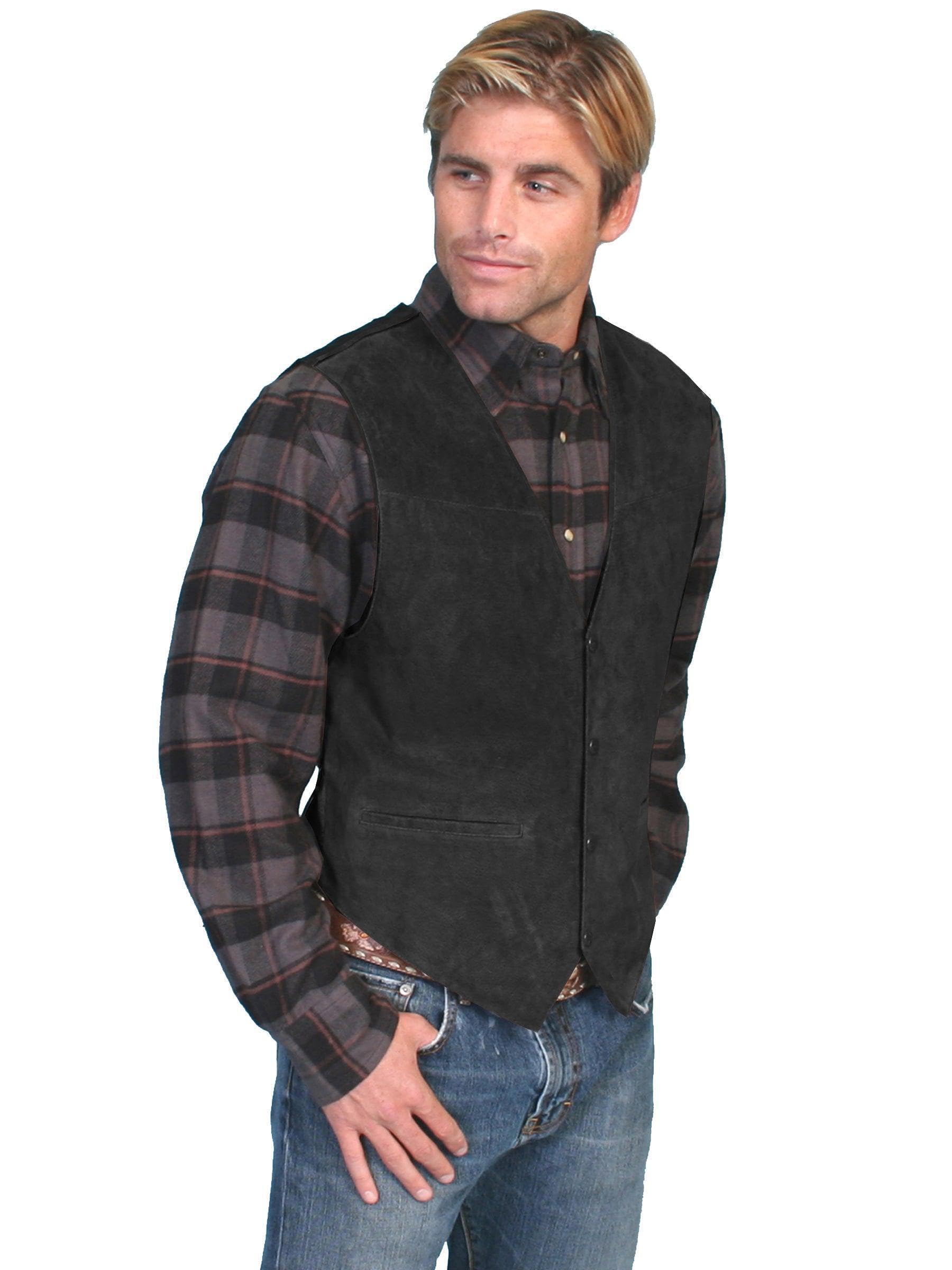 Men's Suede Leather Western Boots - Stylish & Comfortable Cowboy Boots for Riding, Dancing & Casual Wear