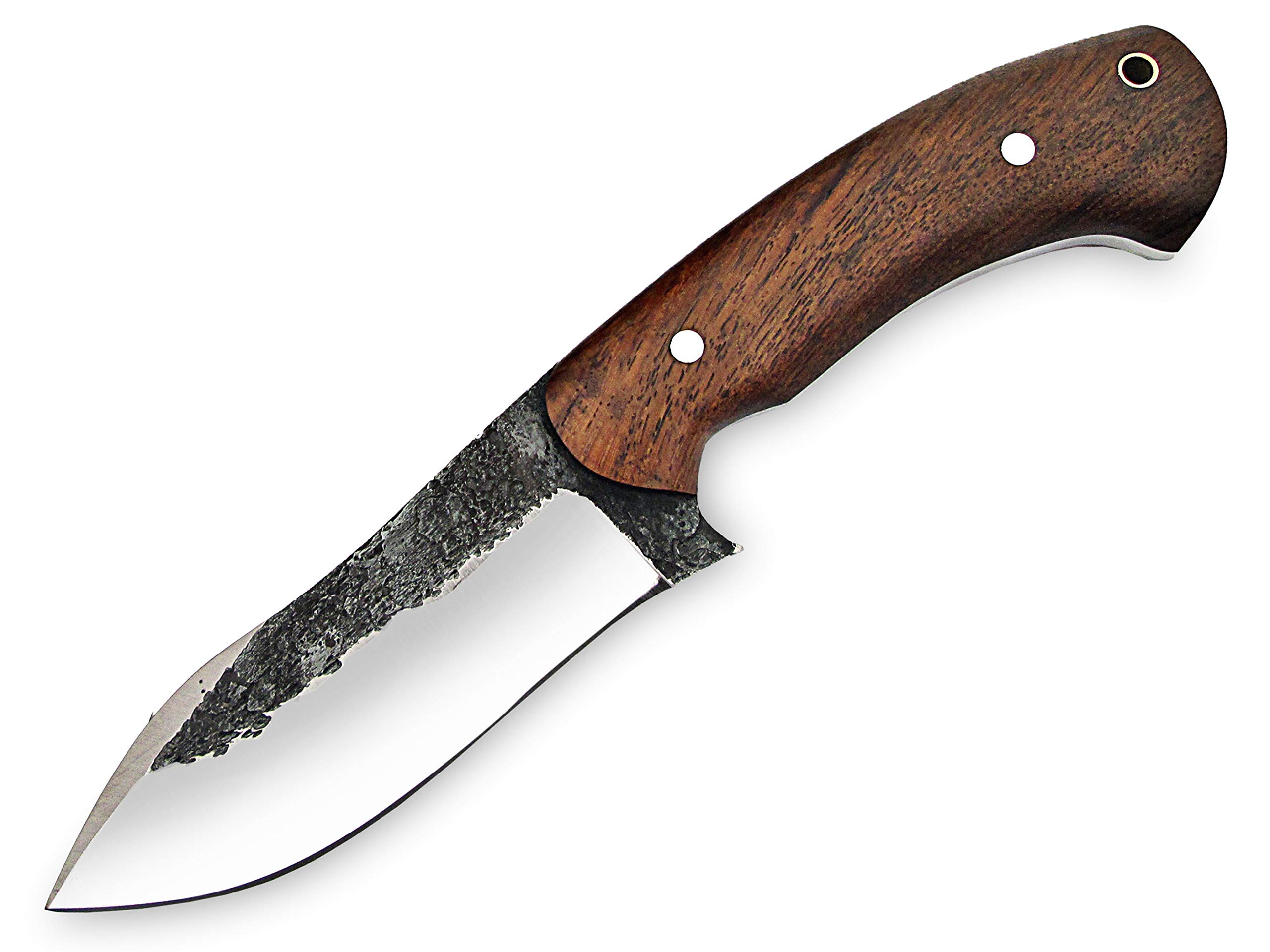 Premium High Carbon Steel Bushcraft Knife - Handmade Full Tang Survival Knife for Hunting, Camping & Outdoor Adventures - Durable Fixed Blade with Rosewood Handle & Leather Sheath - Perfect for Wilderness Survival, Tactical Use & Bushcraft Activities