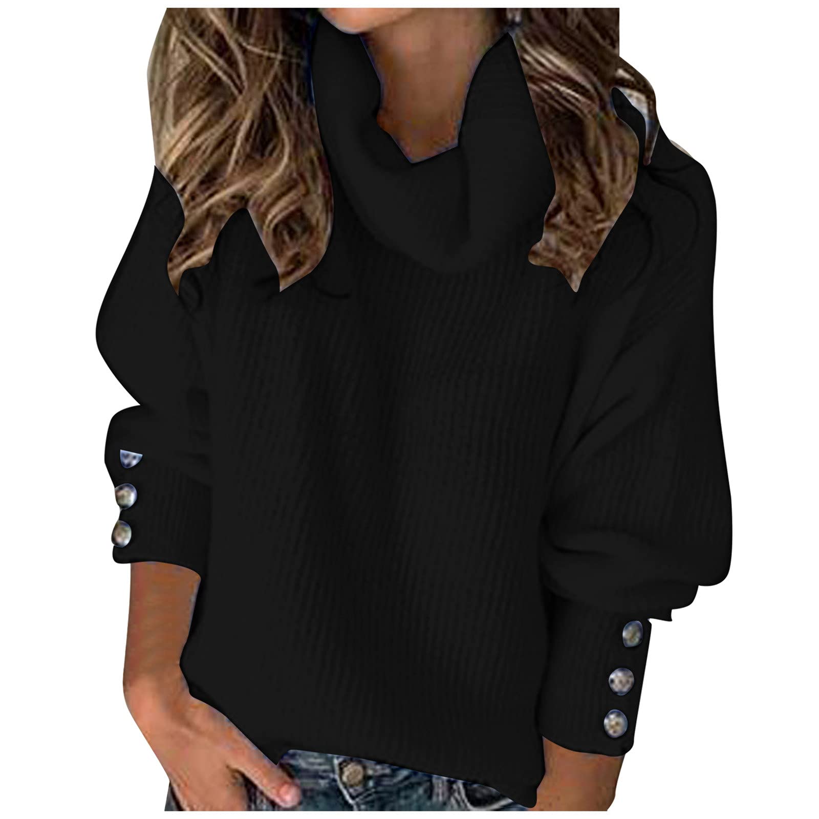 **Adviicd Women's Oversized V-Neck Waffle Knit Sweatshirt - Casual Long Sleeve Henley Pullover Blouse for Fall & Winter Layering**    *(Perfect for cozy loungewear, weekend errands, or stylish layering in cool weather)*