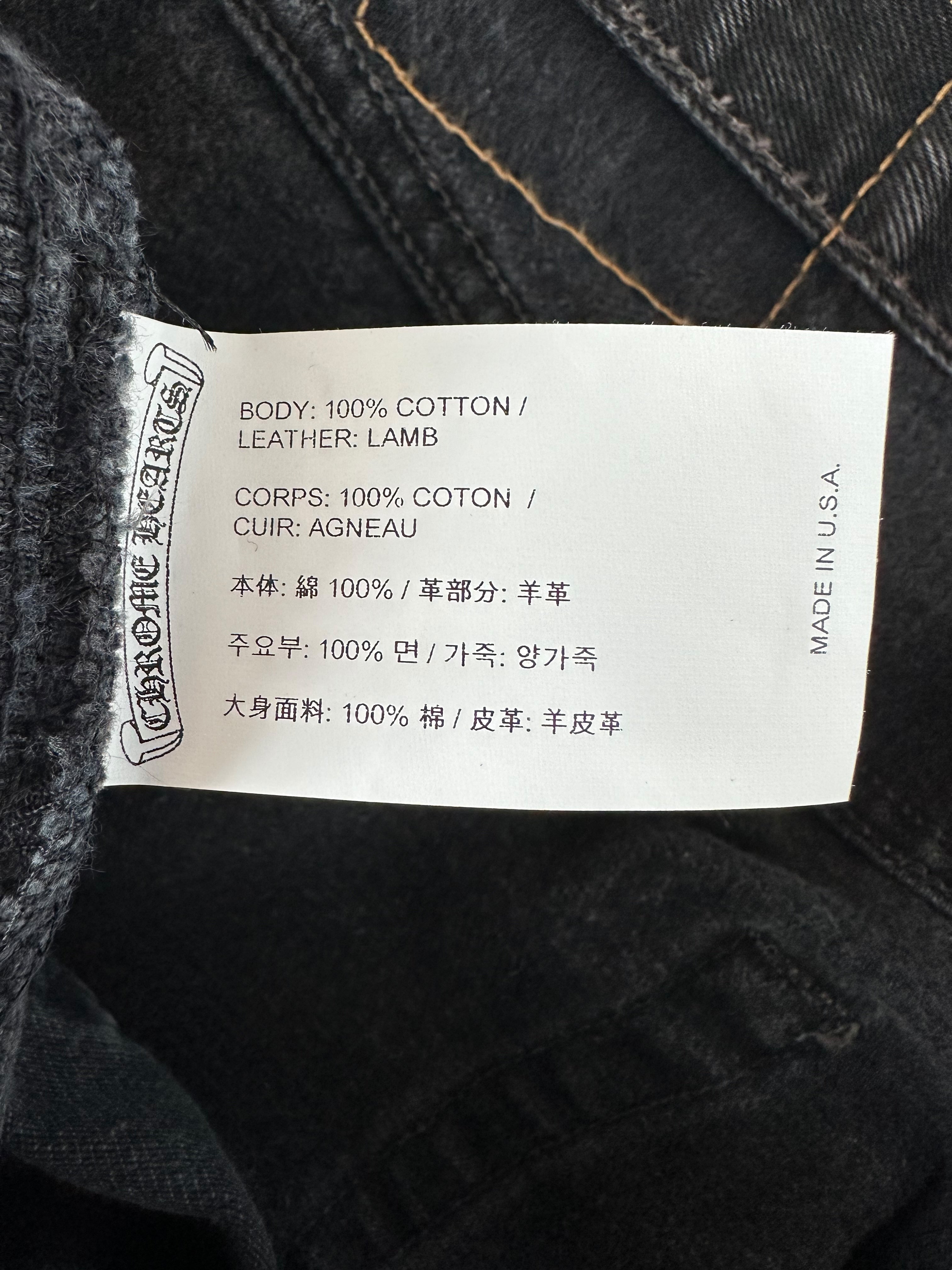 Chrome Hearts x Levi's Black Cross Patch Distressed Denim Jeans for Men - Edgy Streetwear & Casual Style Outfits