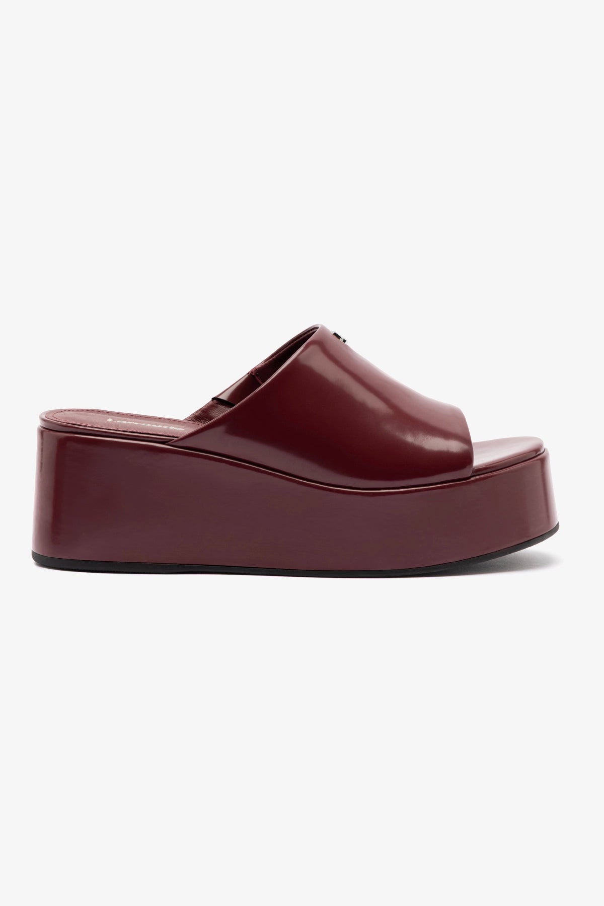 Charli Box Mule Shoes - Women's Burgundy Leather Slip-On Loafers for Casual Wear & Office Outfits