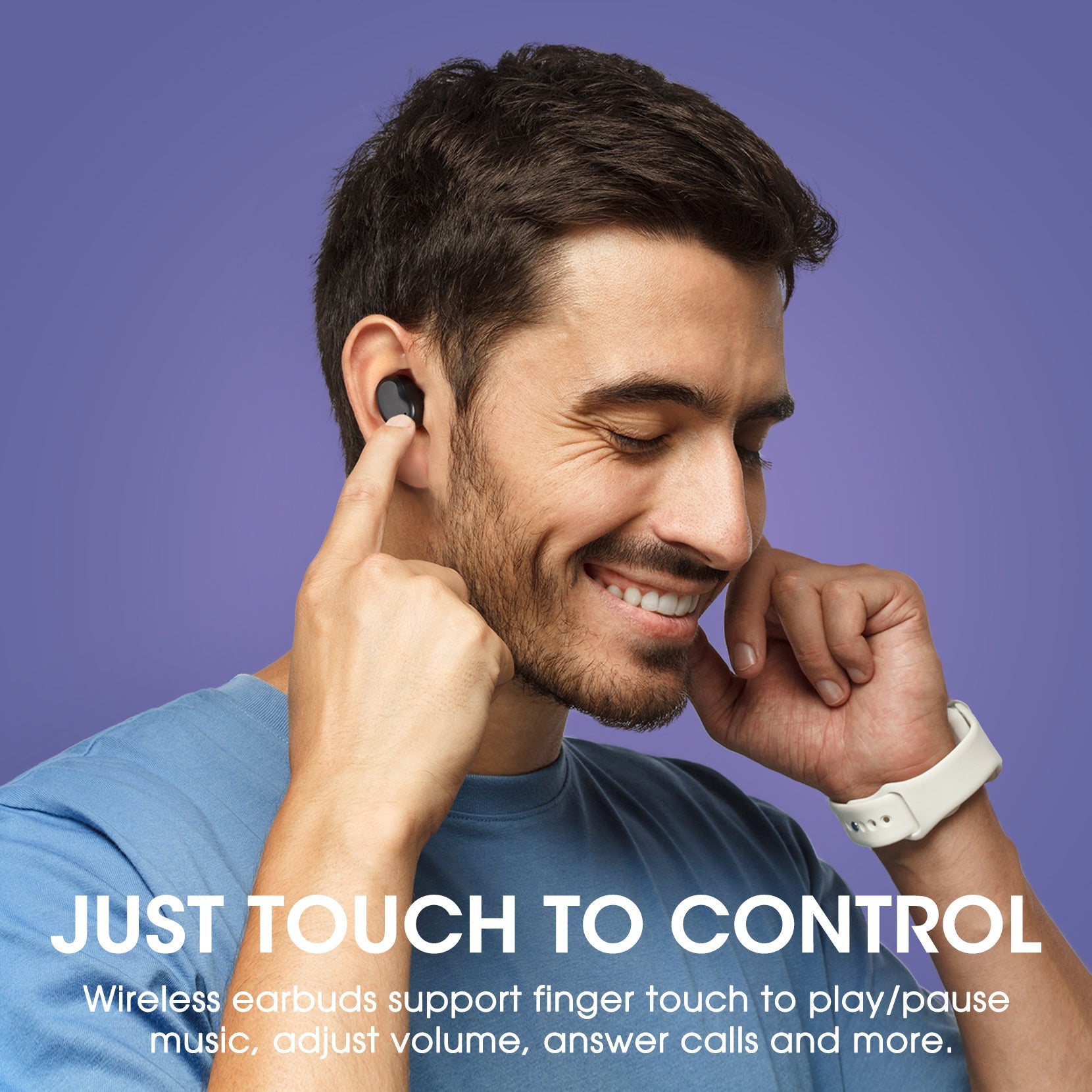 Mpow BH550 Wireless Bluetooth Earbuds with Stereo Sound & Noise Isolation - Perfect for Running, Workouts, and Commuting