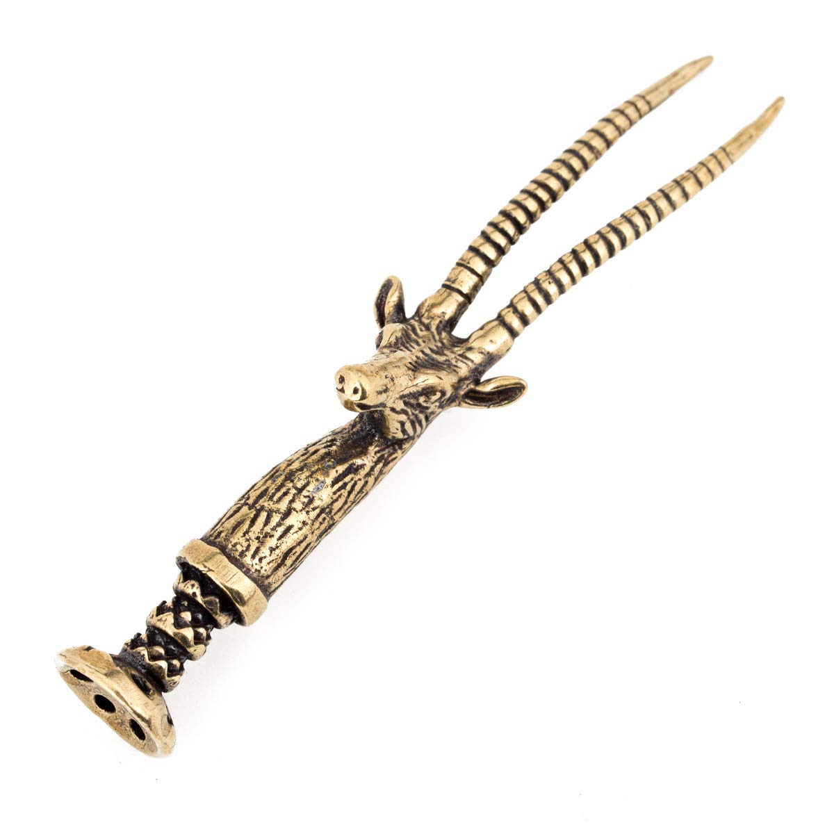 Premium Deer Antler Smoking Pipe Tamper & Cleaning Tool - Handcrafted for Tobacco & Herb Pipes - Perfect for Pipe Smokers & Collectors - Ideal for Home, Outdoor & Travel Use