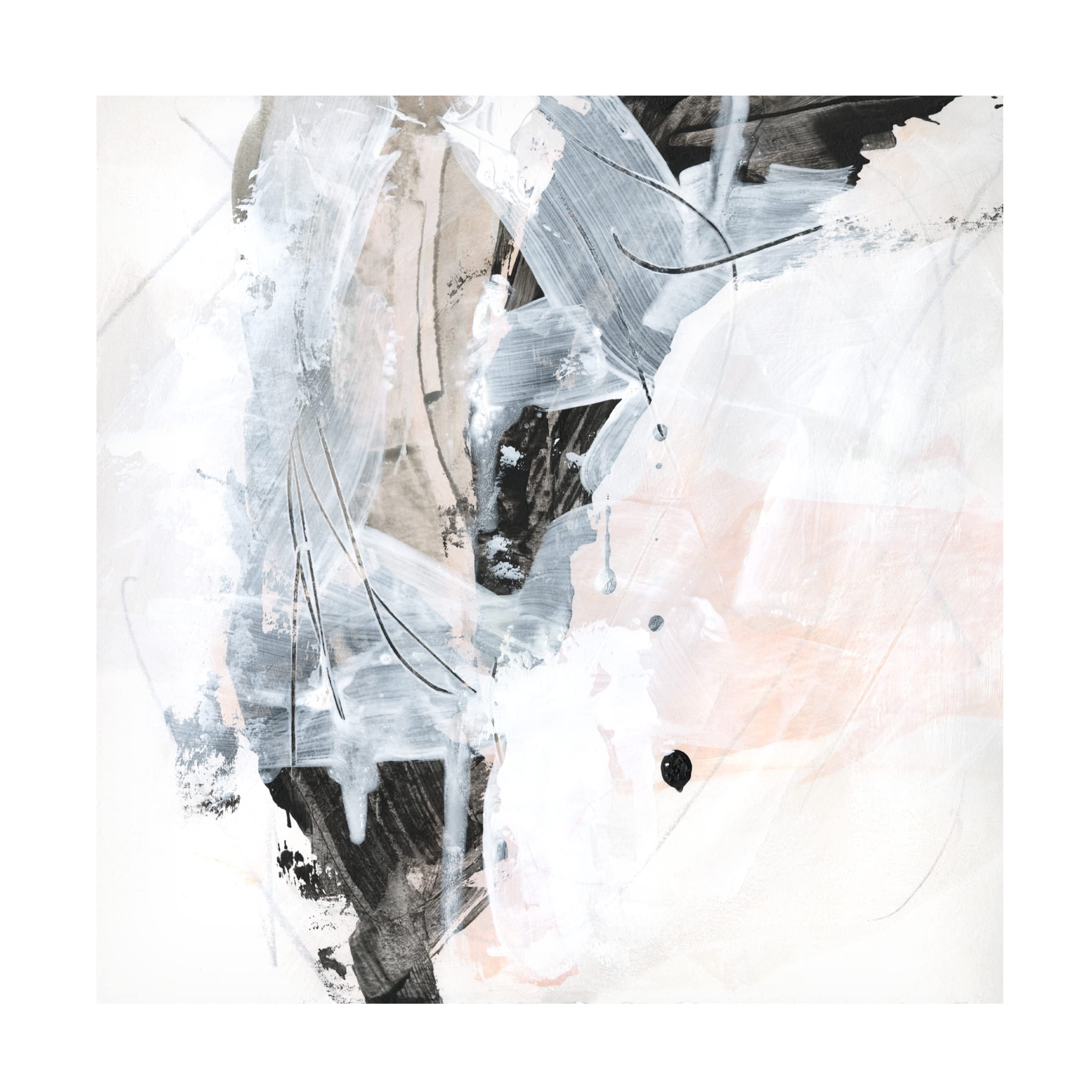 Trademark Fine Art 'Veiled Formation IV' Abstract Canvas Wall Art by June Erica Vess - Perfect for Living Room, Bedroom & Office Decor