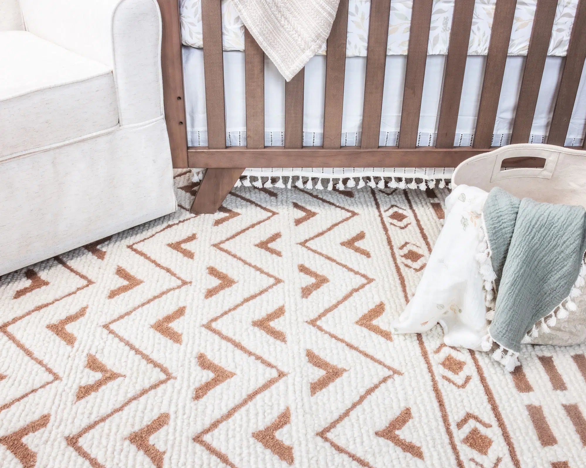Soft & Cozy Willow Wool Rug for Baby Nursery - Perfect for Playtime, Crawling & Nursery Decor