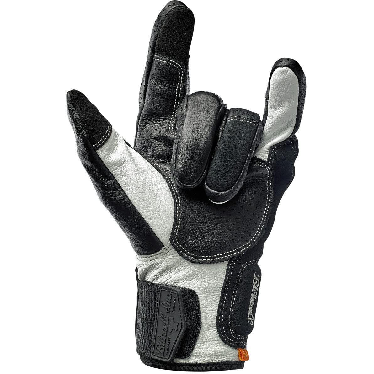 Biltwell Borrego Motorcycle Gloves - CE Certified, Abrasion Resistant, Shock Absorbing, Hard Knuckle Protection (Redline) - Ideal for Street Riding, Cruisers & Adventure Biking