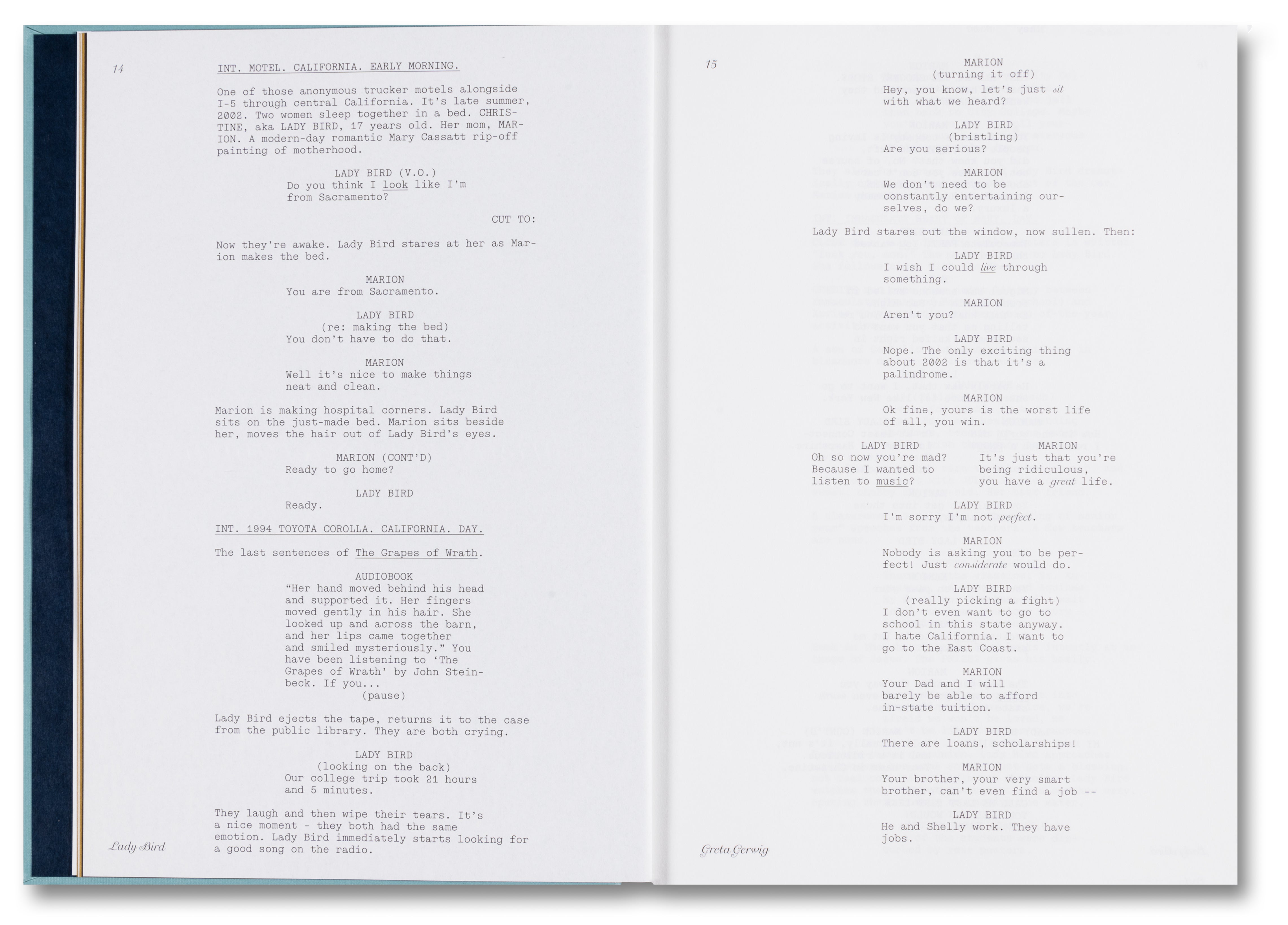 Lady Bird Screenplay by Greta Gerwig - A24 Hardcover Edition | Perfect for Film Students, Screenwriters & Movie Collectors