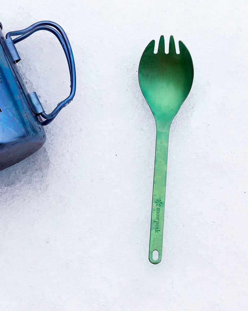 Titanium Spork - Lightweight & Durable Camping Utensil for Backpacking, Hiking & Outdoor Adventures