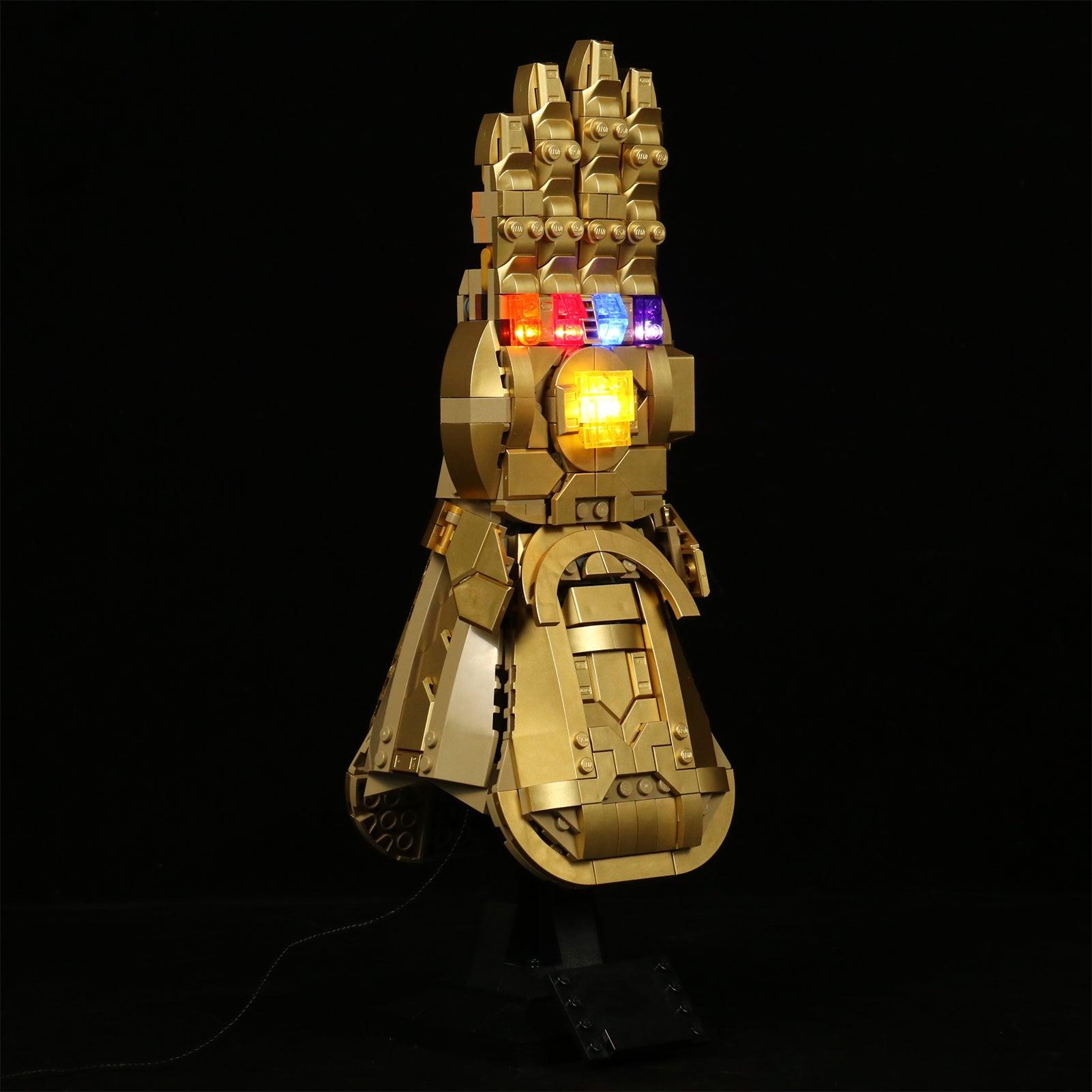 LEGO Infinity Gauntlet 76191 Light Kit - LED Lighting Set for Marvel Avengers Building Blocks - Perfect for Display & Collectors Showcase